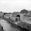 Cupar, Station Road, Linen Mill
View from SW showing WNW front of preparation buildings with weaving sheds in background