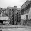 Glasgow, 335 St Vincent Street, Merino Spinning Mill
View from SW showing part of SSW front of mill with grain store on right