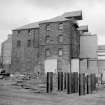 Glasgow, Shearer Street, Riverside Mills
View from NE showing ENE front and part of NNW front of grain stores