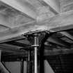 Paisley, Bladda Lane, Saucel Mills; Interior
Detail of cast iron column supporting mill floor