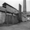 Kirkcudbright, Gasworks
View from ESE showing condenser and base of chimney with retort house in background