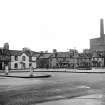 Catrine, 3-5 Bridge Street, The Volunteer Arms
View from NE showing ESE front of number 2 Bridge Street, NNE front of The Volunteer Arms and ESE and NNE fronts of numbers 22-26 Mill Square