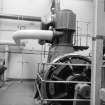 Netherplace Bleachworks, Electricity Generating Station; Interior
View of compound cylinder Howden high speed engine with Mather and Platt generator