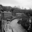 New Lanark
View from N showing W face of school; in background are the Engineer's shop and the Dye Works/Foundry