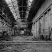 Glasgow, Carlisle Street, Cowlairs Works; Interior
View showing overhead transverse crane