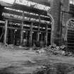 Glasgow, Carlisle Street, Cowlairs Works
View of partly demolished building showing interior and structural details