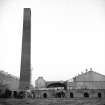 Glasgow, Earnside Street, Frankfield Brickworks
View from W showing chimney and W front of kilns