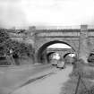 Edinburgh, Union Canal, Slateford Aqueduct
View from SE showing SE front of W arch of aqueduct with part of viaduct in background