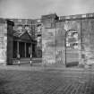 Edinburgh, Leith Fort, North Fort Street.
View of entrance with bollards.