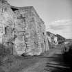 Charlestown Limekilns
View along front of kilns, from W