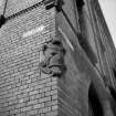 Glasgow, 104-118 Tradeston Street, Paint Factory
View of coat of arms on corner of building at junction of Cook Street and Tradeston Street, from SW