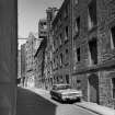 Edinburgh, Leith, Chapel Lane, Warehouses.
View of South frontage from East.