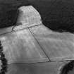 Oblique aerial view centred on cropmarks of the cursus, taken from the ESE.