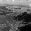 Oblique aerial photograph looking N across Allt Fionndrigh to Meall Glas-choire.