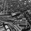 Aberdeen City Centre, oblique aerial view, taken from the E, centred on the Joint Railway Station.