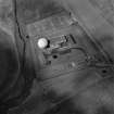 Scanned image of oblique aerial view showing Bridge, SATCOM III satellite tracking station and part of the WW II Airfield taken from the ESE, centred on the tracking station.