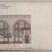 Caledonian Railway, Princes St. Station Hotel.
Section and elevation of principal staircase.
Scanned image of E 1460 CN.