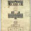 Fyvie Cottage Hospital.
Plans, sections and elevations.