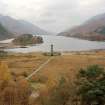 Glenfinnan Monument.  General view from hill-top viewpoint to North East.