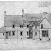 Scanned copy of design for North elevation.
Titled: 'The.Croft.Helensburgh. For. Alex.N.Paterson.Esq.' 'North Elevation.'