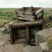 Detail of concrete block holders at South end of Churchill Barrier No 1