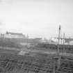 View from SE showing train on track to the E of Shields Junction Number 1 signal box