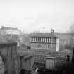 View from SSE showing S and E fronts of Bellahouston Junction Number 1 signal box with Shields Junction Number 1 signal box in background