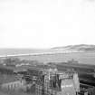 View looking ESE from staff club showing Tay Road Bridge in distance with part of Dundee in foreground
