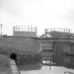 View from NW showing WNW front of lock with gasholders in background