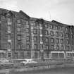 View from WNW showing part of W front of City of Glasgow Grain Mills