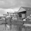 View from WSW showing gantry crane