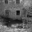 View from E showing waterwheel and part of E front