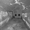 Tank access tunnel, view of tank end.
