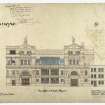 Photographic copy of Frank Matcham drawing of King's Theatre, Glasgow