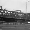 View looking NW from Glasgow Bridge showing part of ESE front of railway bridge