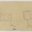 Plans of Acheson House. 
Inscribed: 'Sir Archibald Acheson's House, Canongate  Tracings of 1/8" scale plan'.