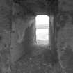 Searchlight emplacement, detail of window