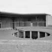 Detail of World War II gun emplacement showing circular platform