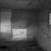 Twin 6 pound gun emplacement.
Interior, view of store from South of store with contemporary grafitti visible