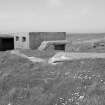 Scanne dimage of view of remains of World War I gun emplacement