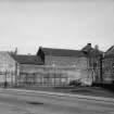View from S showing WSW front of kilns and SSE front of W block