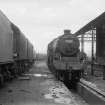 View showing locomotive (45167) outside railway works