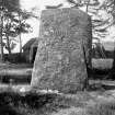 General view of Pictish symbol stone.
Original negative captioned: 'Sculptured Stone at Cothill, Craigmyle, near Torphins. July 1902'.