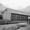 View from NW showing N front and part of WSW front of engine shed