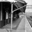 View from W showing detail of Glasgow-bound platform building