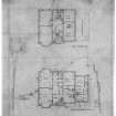 Ground and first floor plans showing alterations.