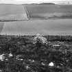 General view of circle and henge.
Glass half-plate negative, captioned: 'Stone Circle on (deleted and altered to) View from Hill of Tuack, Kintore looking south 1903'.