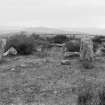 General view of stone circle from the east.
Original negative captioned: 'Stone Circle on Tom-na-hivrigh (Tomnaverie) on farm of Mill of Wester Coull near Tarland July 1904. View from East side showing Stone Setting / Tom-na-hivrigh = Hill of worship or justice'.