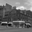 General view of the corner of Princes Street and Frederick Street, Edinburgh showing Manfield's shoe shop
