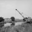 View showing canal at Bargeddie with dredging in progress